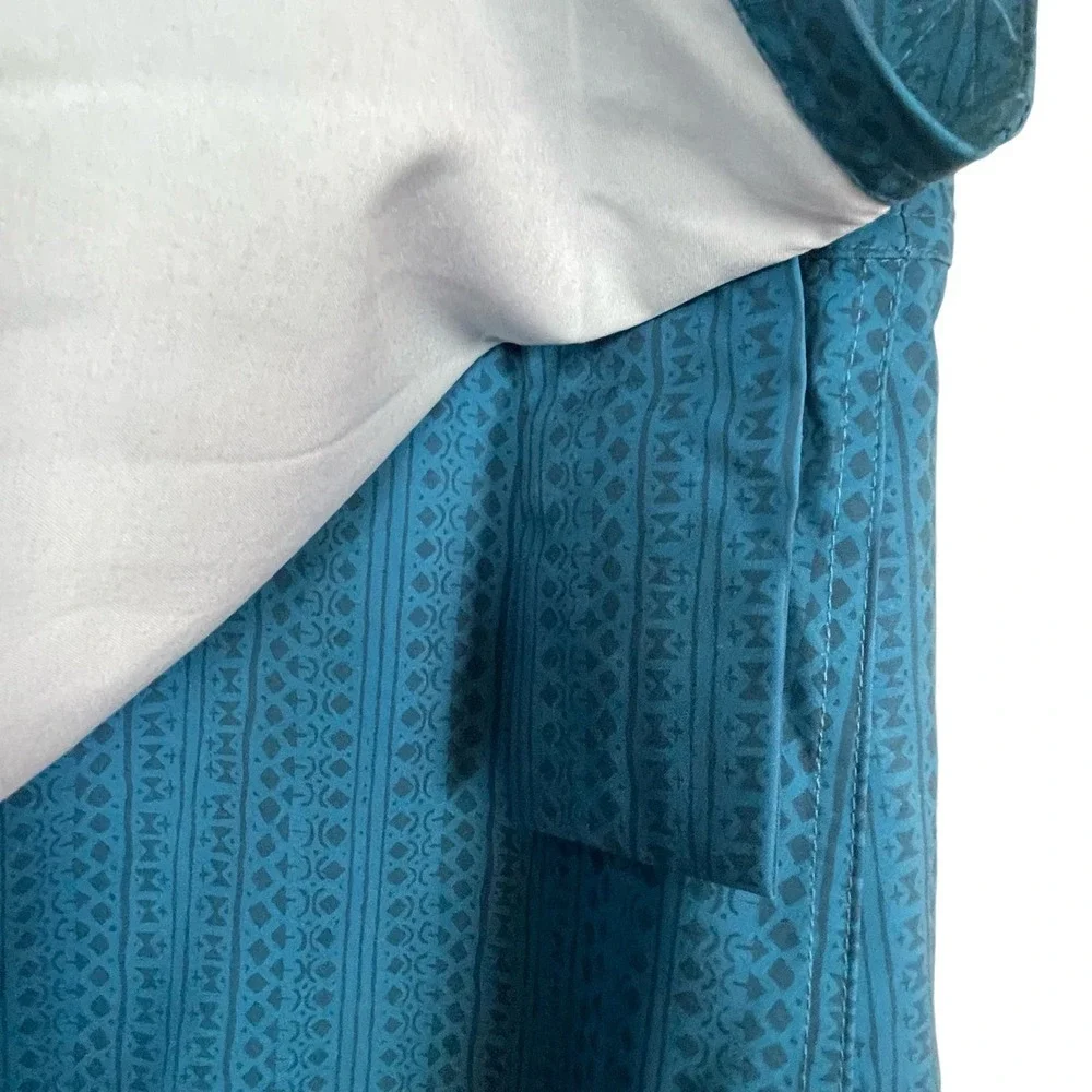 NWT RipSkirt Hawaii XL Length 2 Interior Pocket Wrap Teal‎ Insider Indigo Skirt